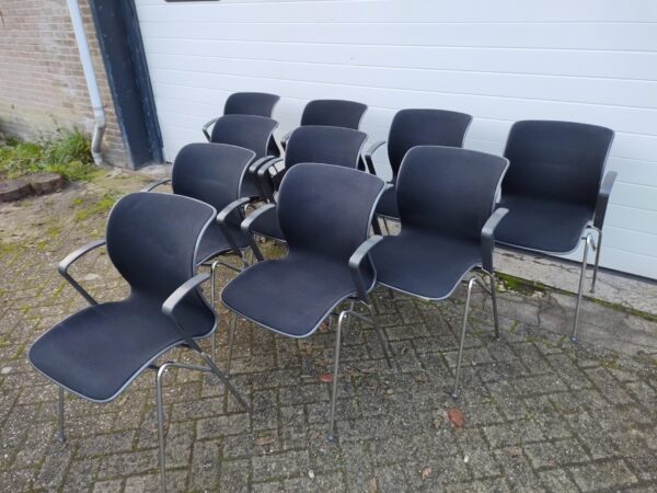 10 stoelen van Alfred Homann voor Fritz Hansen model Ensemble - Afbeelding 2