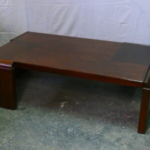 Brutalistische essenhouten salontafel