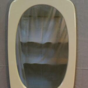 Badkamerspiegel met porseleinen rand