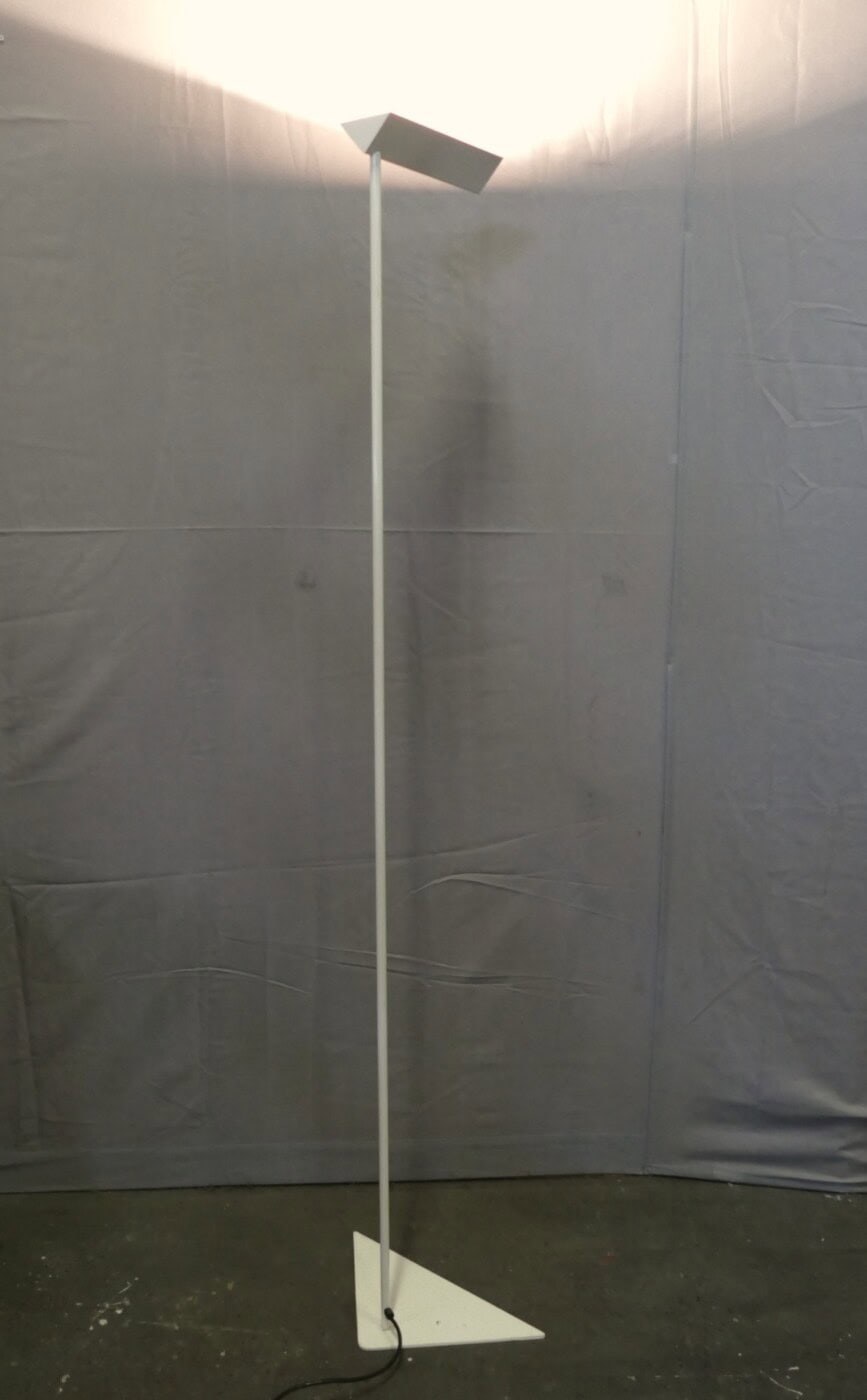 Witte stalen vloerlamp SCE France