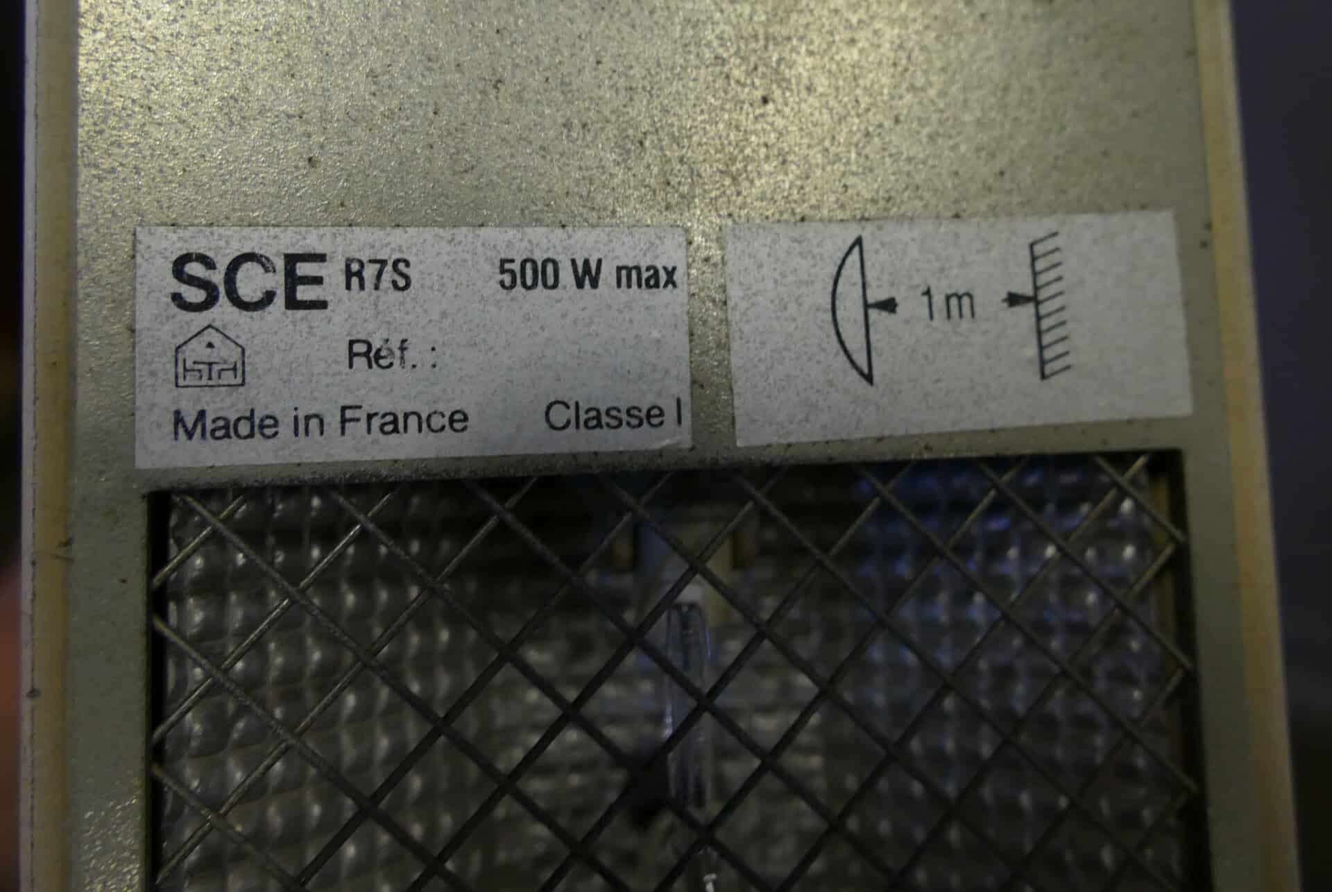 Witte stalen vloerlamp SCE France - Afbeelding 6