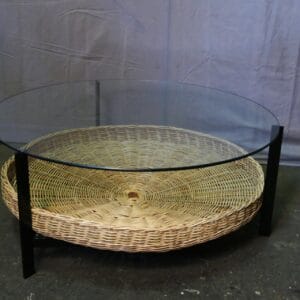 Salontafel glas, staal, pitriet Rohé Noordwolde